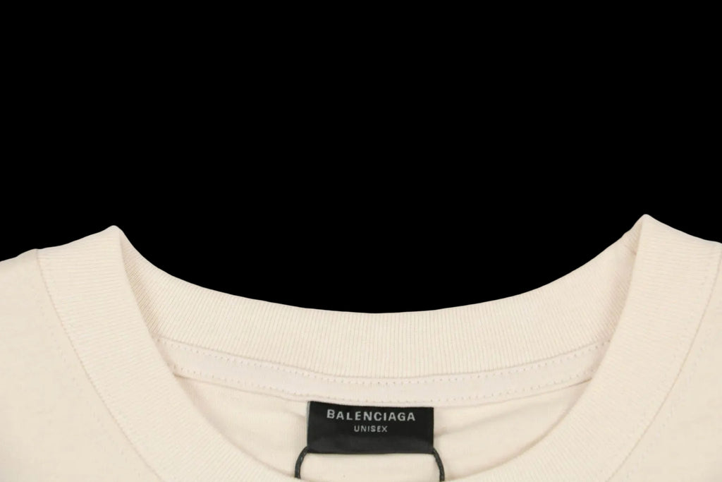 BALENCIAGA BACK MEDIUM FIT T-SHIRT IN CREAM