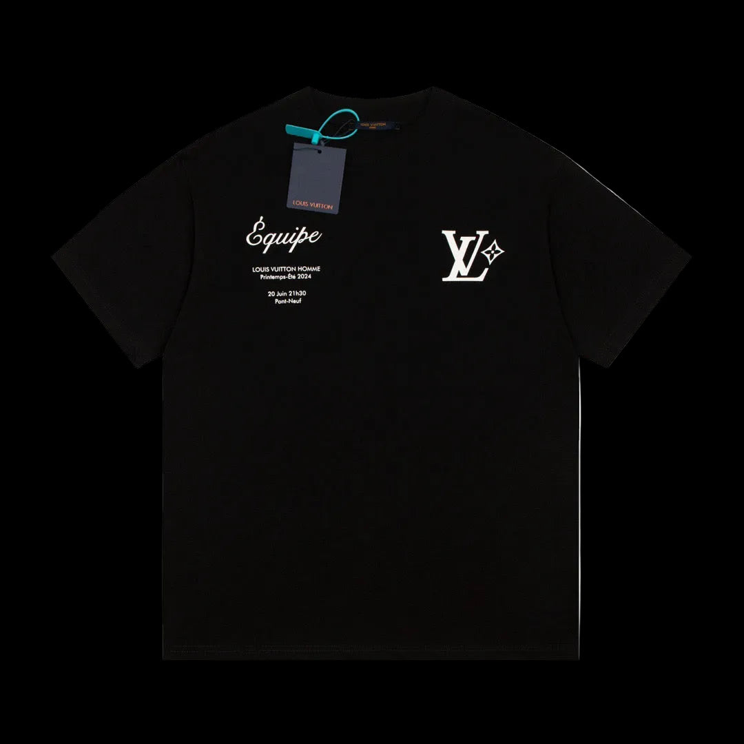 Louis Vuitton Men's Black T-shirt