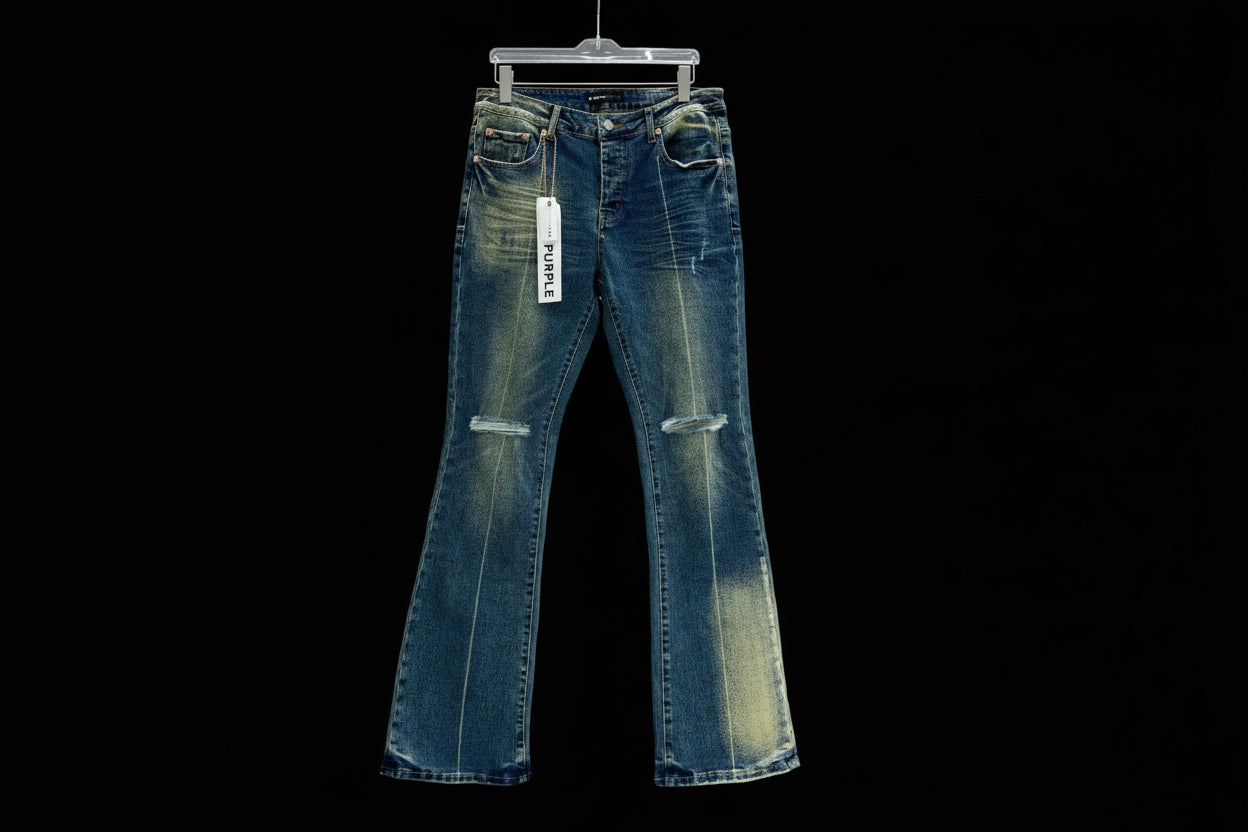 Purple Jean Washed Blue