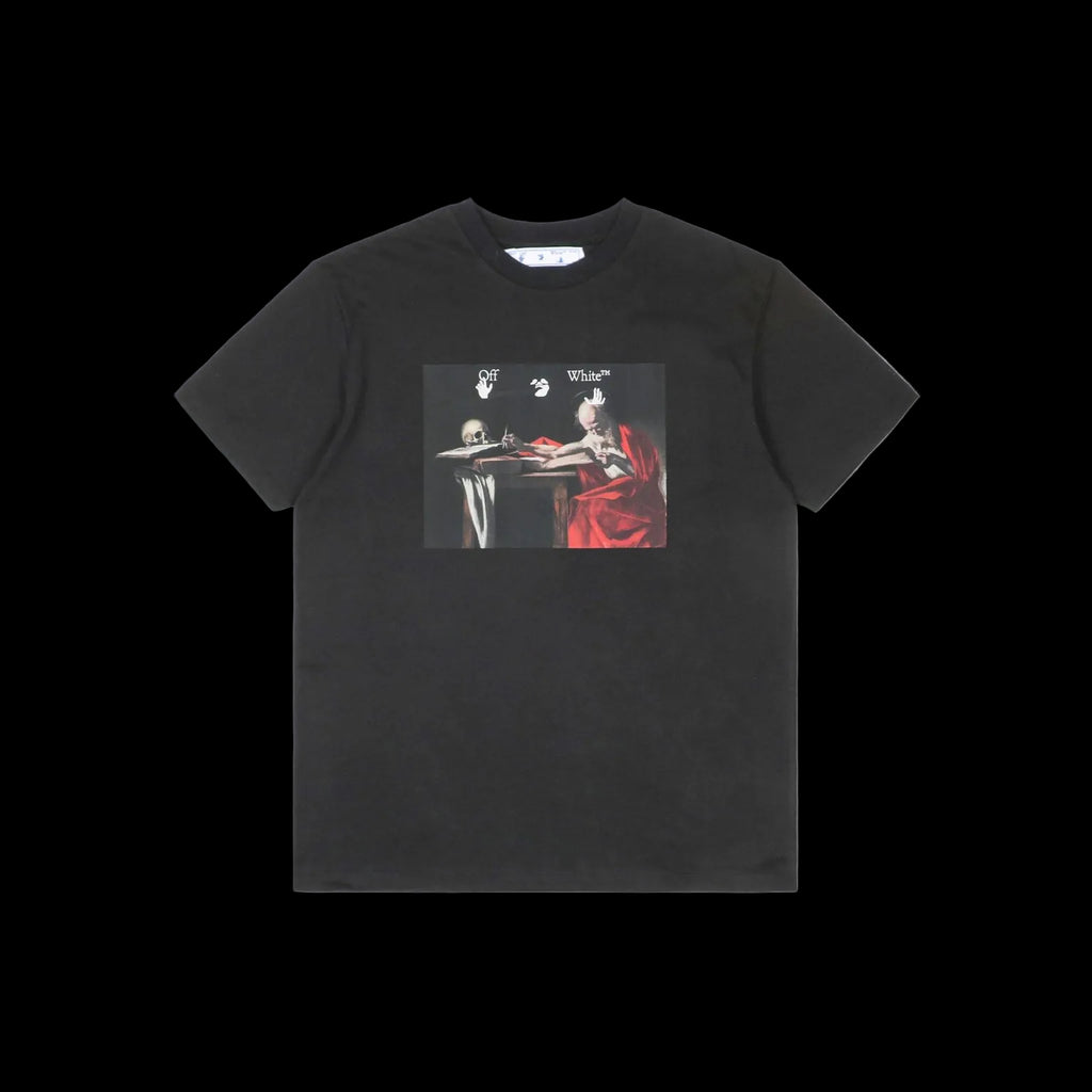 Off-White Caravaggio short sleeve t-shirt, black/red.