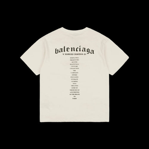 BALENCIAGA BACK MEDIUM FIT T-SHIRT IN CREAM
