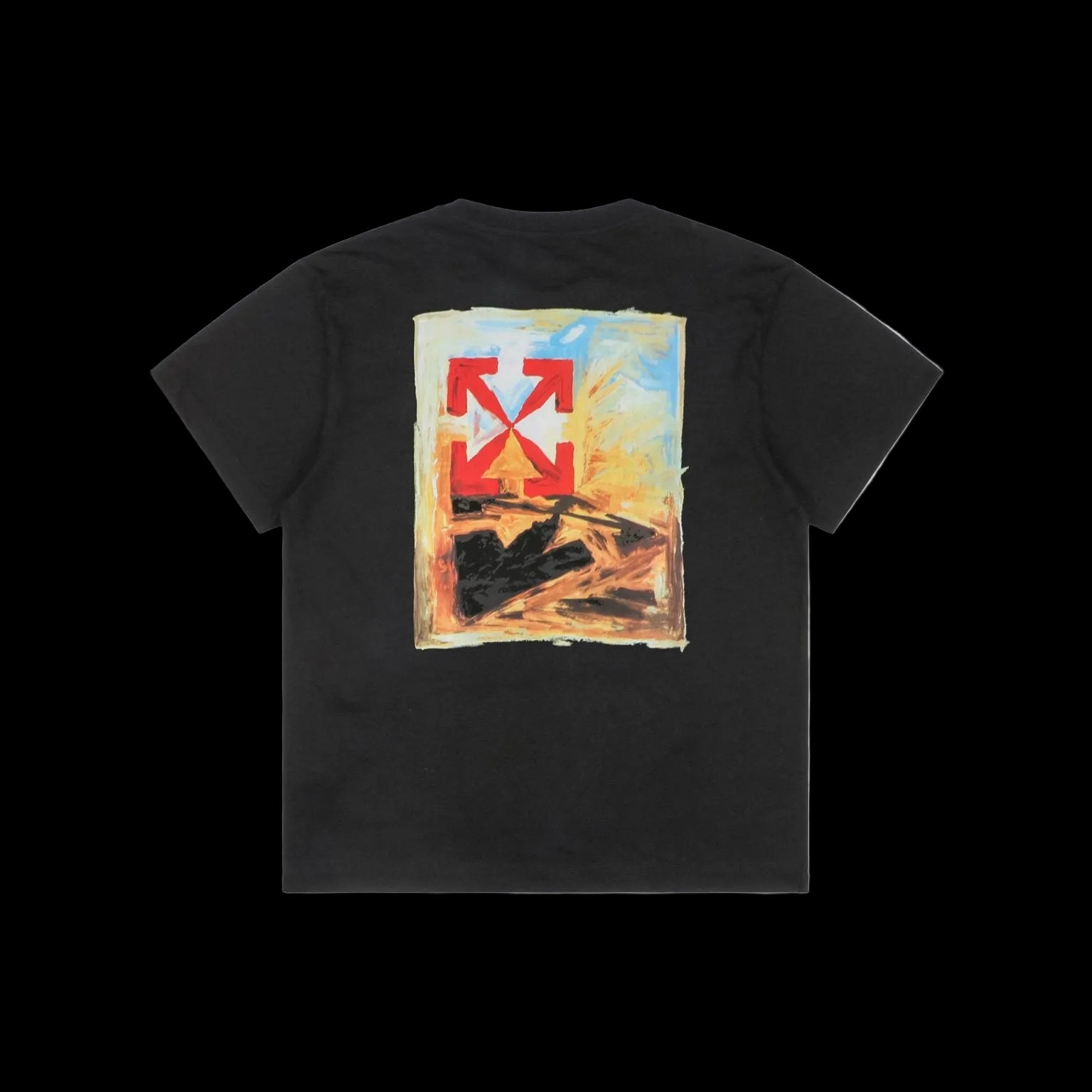 Off-White Arrow On Canvas Short-Sleeve Over Tee 'Black/Multicolor'
