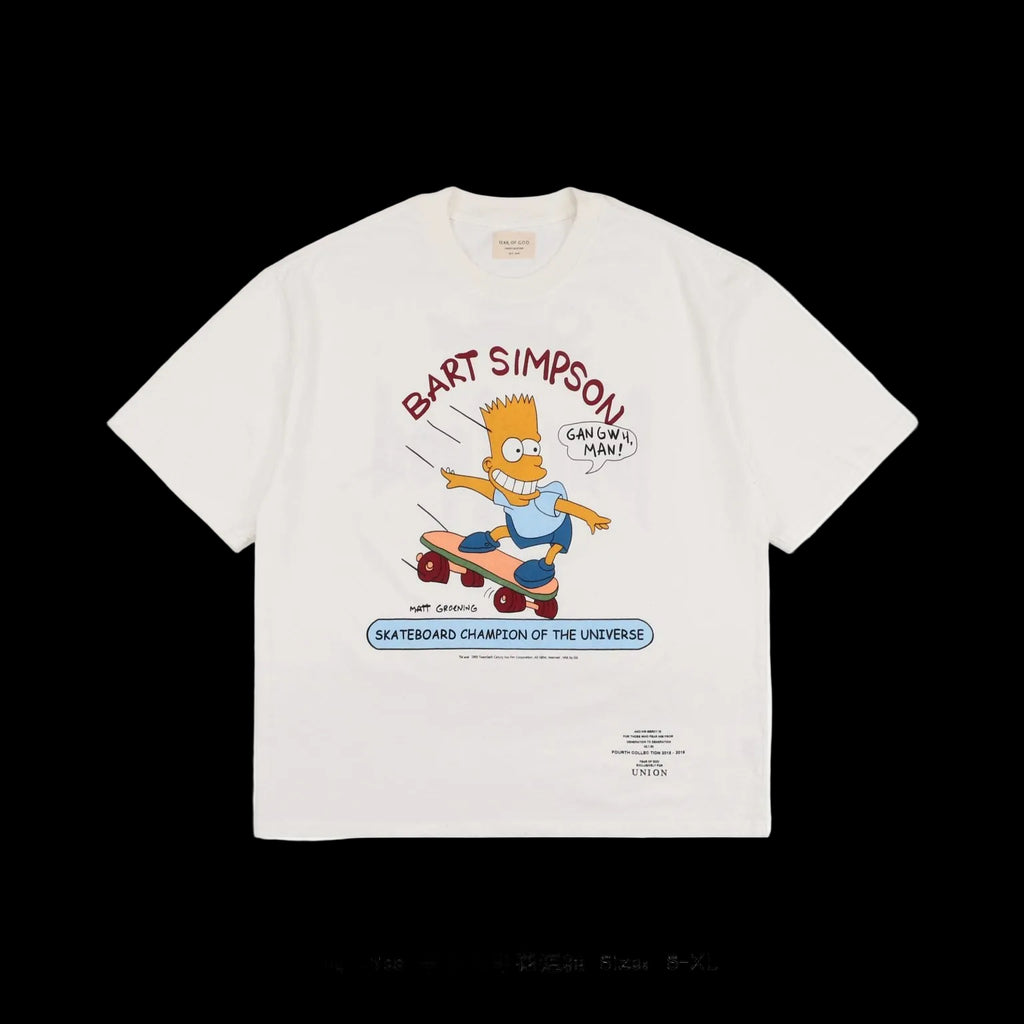 FEAR OF GOD ESSENTIALS X BART SIMPSON SPRING-SUMMER COLLECTION T-SHIRT