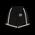 Louis Vuitton Men's Black Sports Shorts with Beige Embroidery