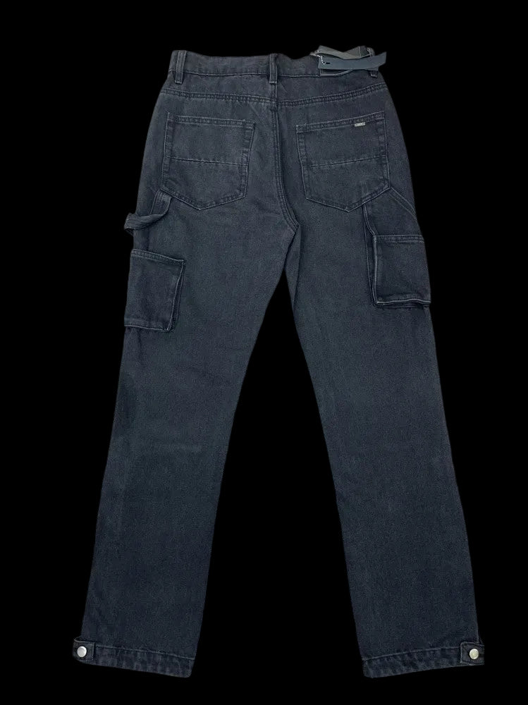 Amiri Jacquard Carpenter Straight Fit Jeans in black