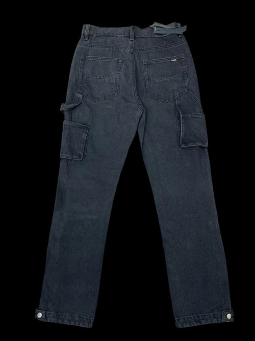 Amiri Jacquard Carpenter Straight Fit Jeans in black