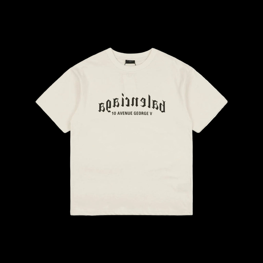 BALENCIAGA BACK MEDIUM FIT T-SHIRT IN CREAM