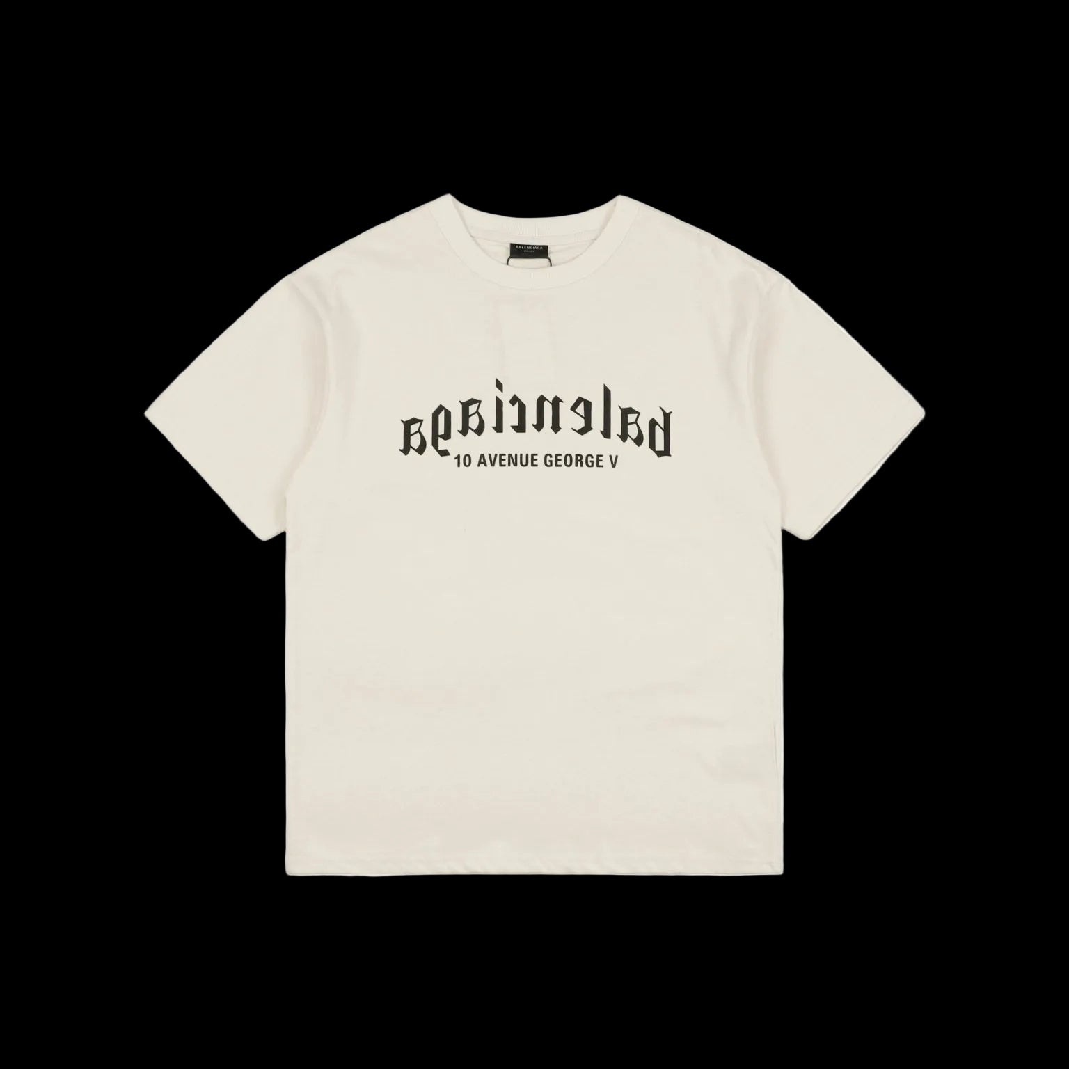 BALENCIAGA BACK MEDIUM FIT T-SHIRT IN CREAM