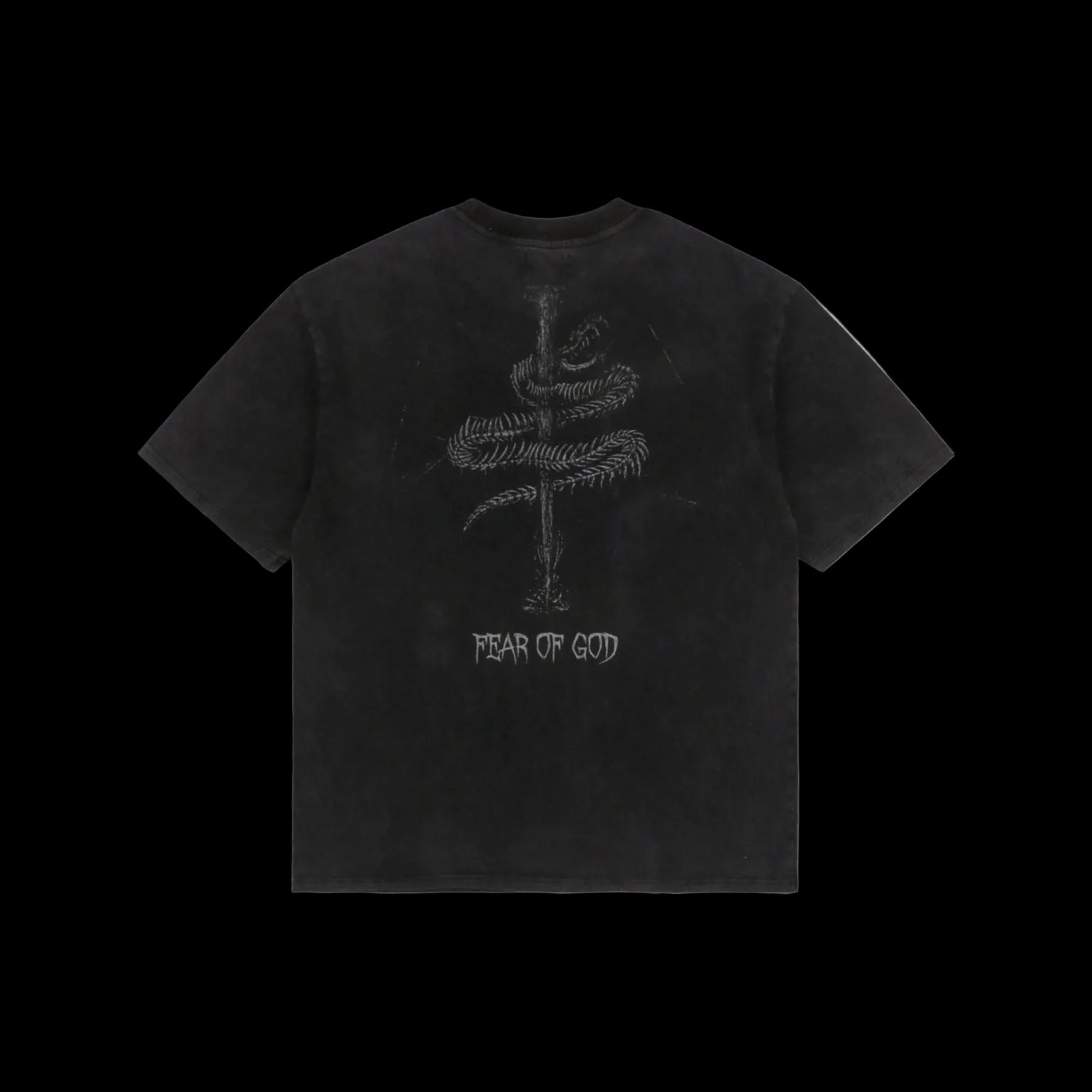Black Fear of God Old Short Sleeve Tee