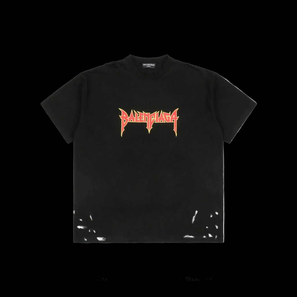 Balenciaga Metal Vintage T-Shirt Oversize Black/Multi