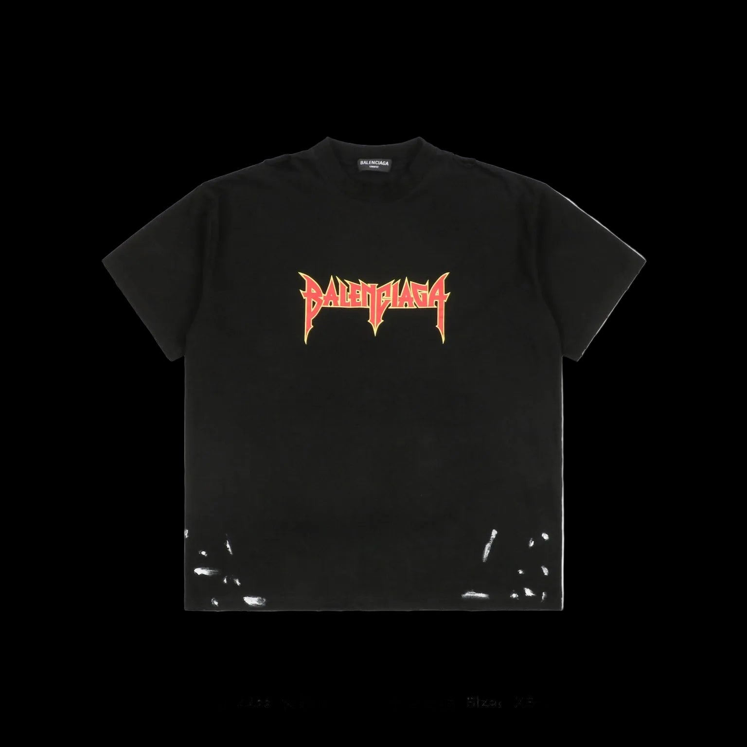 Balenciaga Metal Vintage T-Shirt Oversize Black/Multi