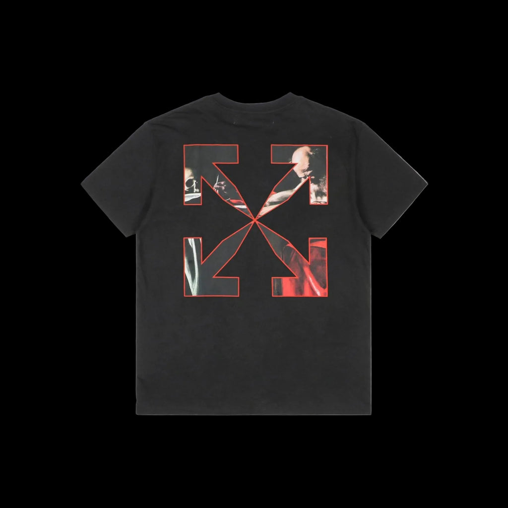 Off-White Caravaggio short sleeve t-shirt, black/red.