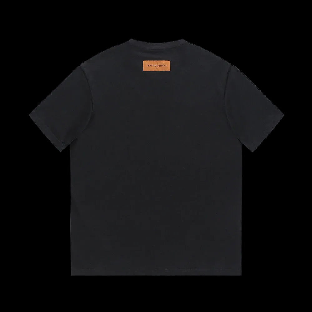 Louis Vuitton classic straw pumpkin pattern letter half-sleeve T-shirt