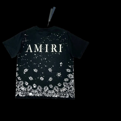 AMIRI Black Bandana Bleach T-Shirt