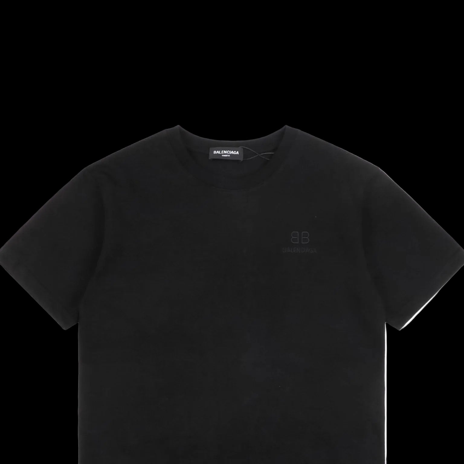 Balenciaga Men's Black and White Shirt