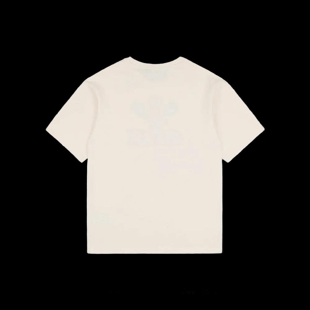 Gucci Men Tennis Racket Embroidered T-shirt Cream