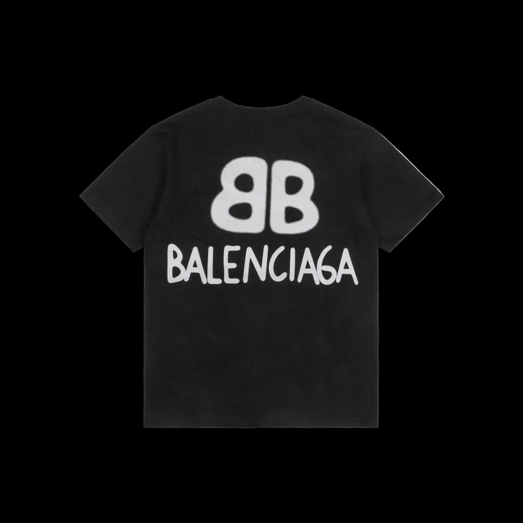 Balenciaga Men's Black and White Shirt
