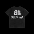 Balenciaga Men's Black and White Shirt