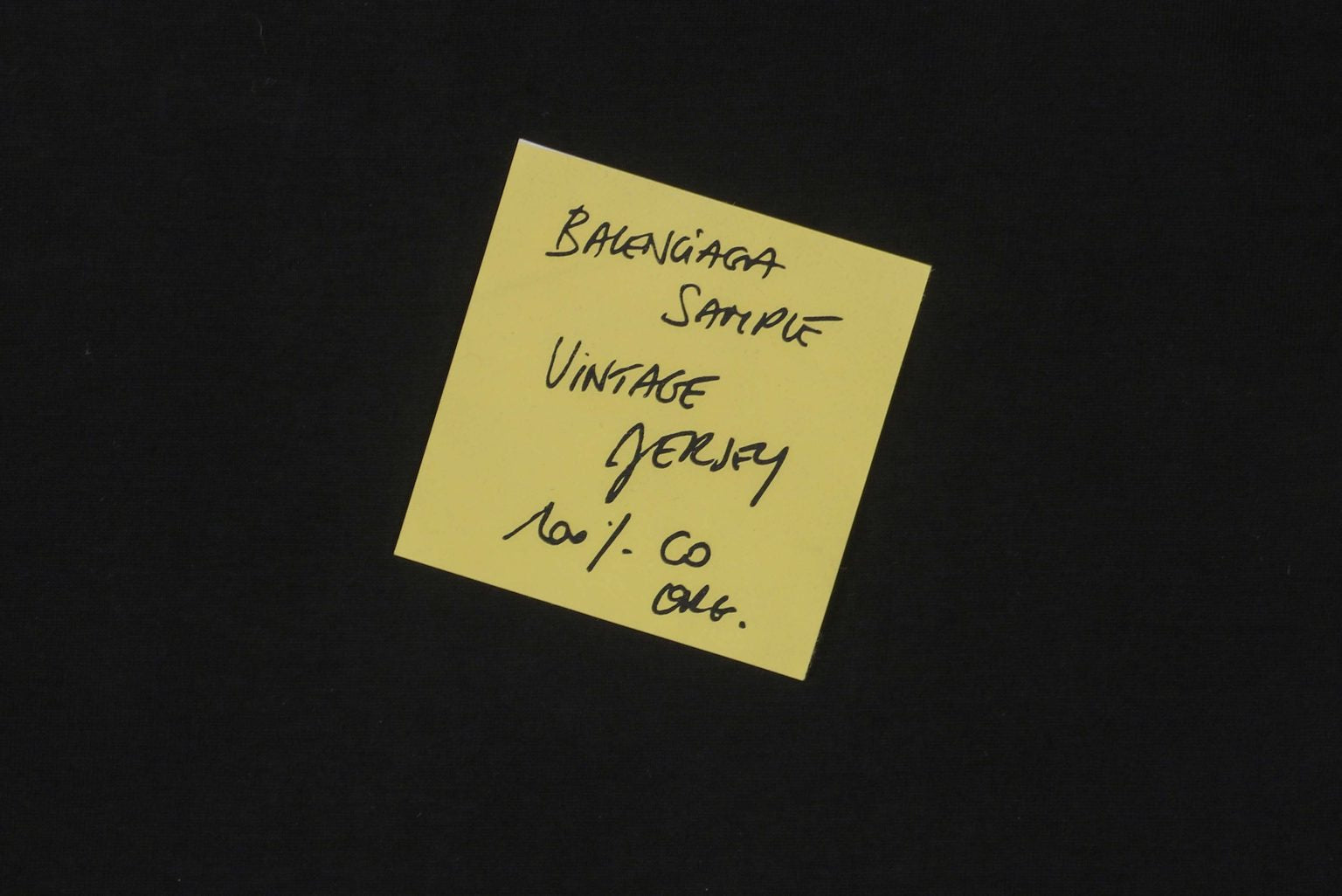 Balenciaga Oversized Post It T-Shirt Black