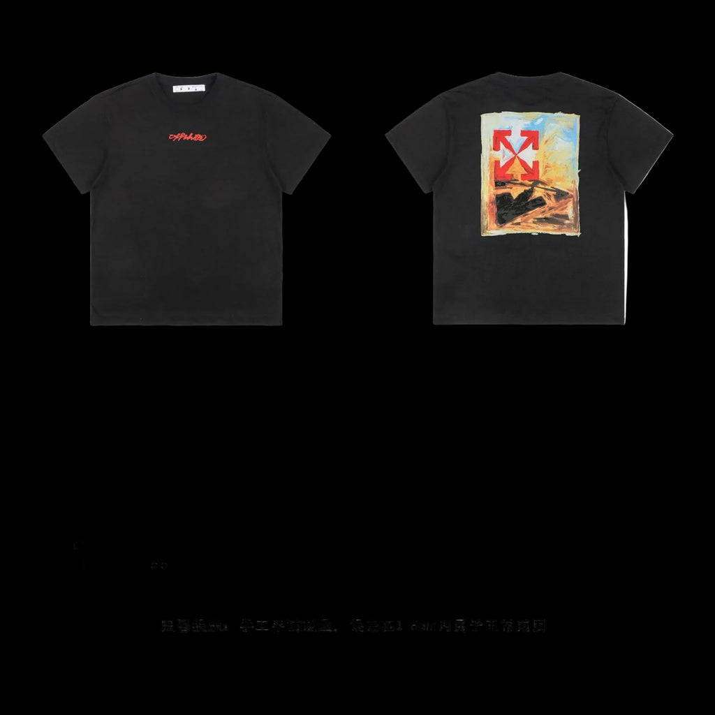 Off-White Arrow On Canvas Short-Sleeve Over Tee 'Black/Multicolor'
