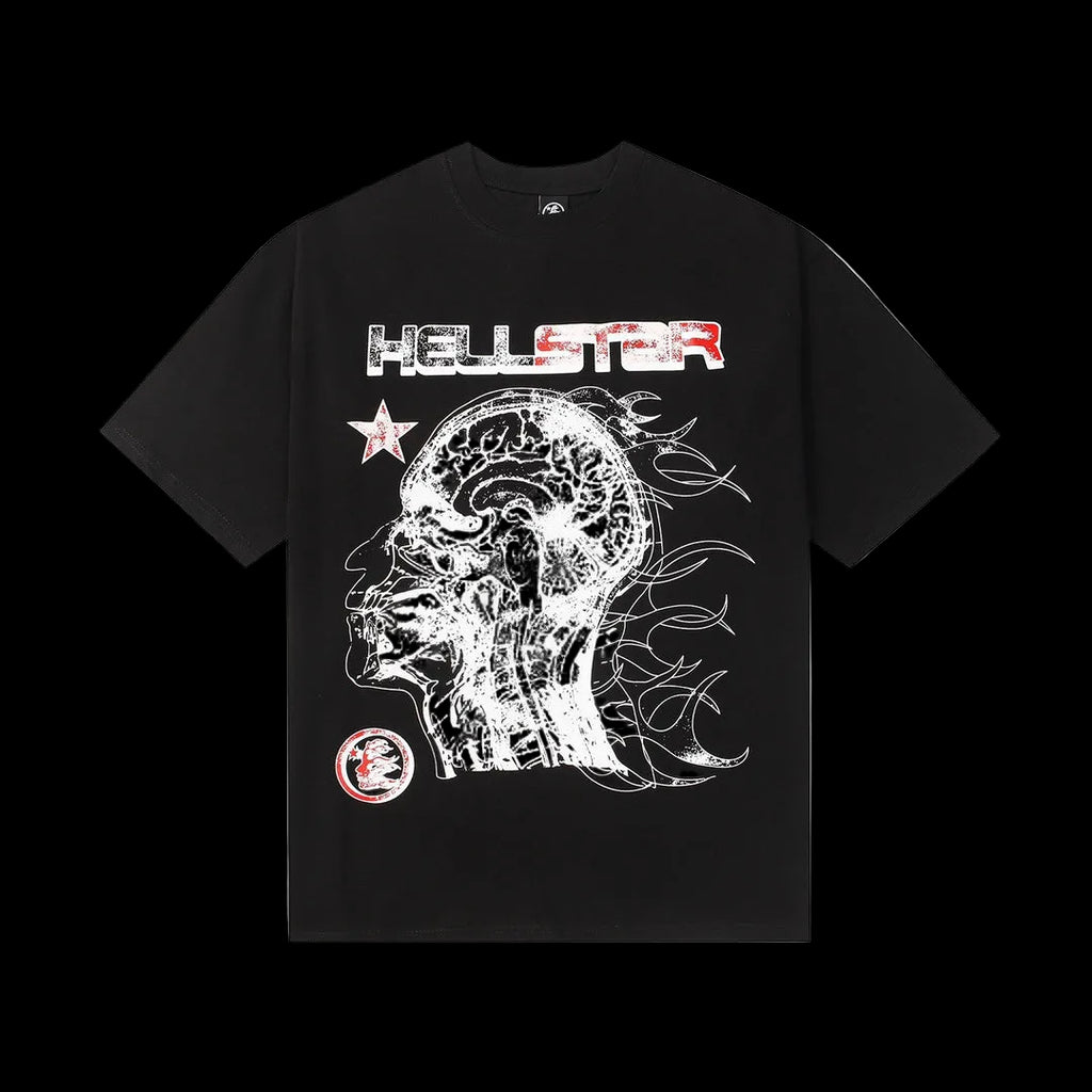 Black and white hellstar T-shirts