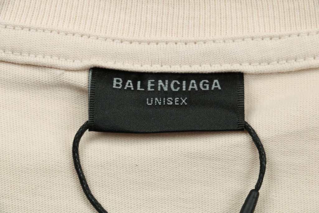 BALENCIAGA BACK MEDIUM FIT T-SHIRT IN CREAM