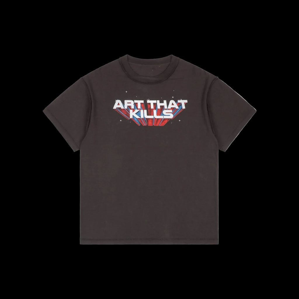 This is a t-shirt with black graphic print Gallery Dept.